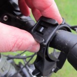 Putting the clip on the handlebars